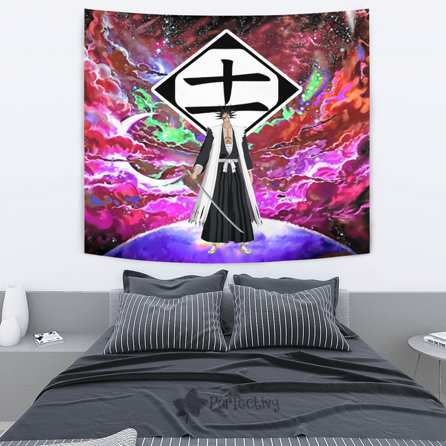 Kenpachi Zaraki Tapestry Custom Galaxy Bleach Anime Room Decor 4 - PerfectIvy