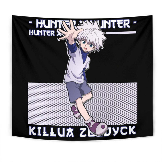 Killua Zoldyck Tapestry Custom Hunter x Hunter Anime Home Decor 1 - PerfectIvy