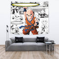 Krillin Tapestry Custom Dragon Ball Anime Manga Room Decor 2 - PerfectIvy