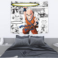 Krillin Tapestry Custom Dragon Ball Anime Manga Room Decor 4 - PerfectIvy