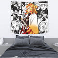 Kyojuro Rengoku Tapestry Custom Demon Slayer Anime Manga Room Decor 3 - PerfectIvy