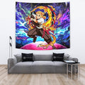 Kyojuro Rengoku Tapestry Custom Galaxy Demon Slayer Anime Room Decor 2 - PerfectIvy
