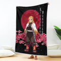 Kyoujurou Rengoku Blanket Custom Moon Style Demon Slayer Anime Bedding 2 - PerfectIvy