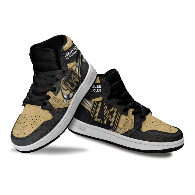 LA Football Kid JD Sneakers Custom Shoes For Kids 3 - PerfectIvy