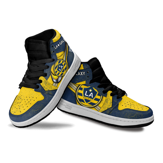 LA Galaxy Kid JD Sneakers Custom Shoes For Kids 3 - PerfectIvy