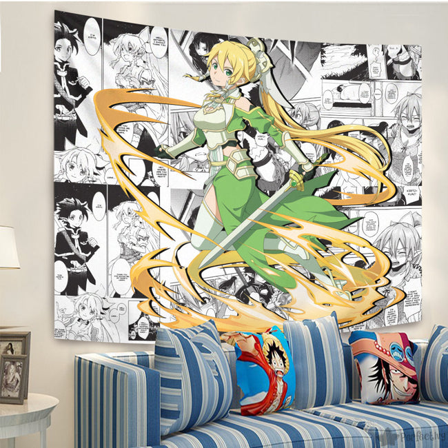 Leafa Tapestry Custom Sword Art Online Manga Anime Room Decor 2 - PerfectIvy