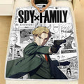 Loid Forger Fleece Blanket Custom Manga Style Gifts For Fans 4 - PerfectIvy