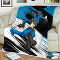 Lucario Blanket Fleece Custom Pokemon Anime Bedding 2 - PerfectIvy
