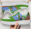 Luigi Super Mario Sneakers Custom For Gamer Shoes 1 - PerfectIvy