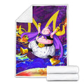 Majin Buu Fleece Blanket Custom Dragon Ball Anime Galaxy Style 2 - PerfectIvy