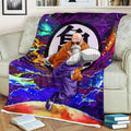 Master Roshi Fleece Blanket Custom Dragon Ball Anime Galaxy Style 3 - PerfectIvy