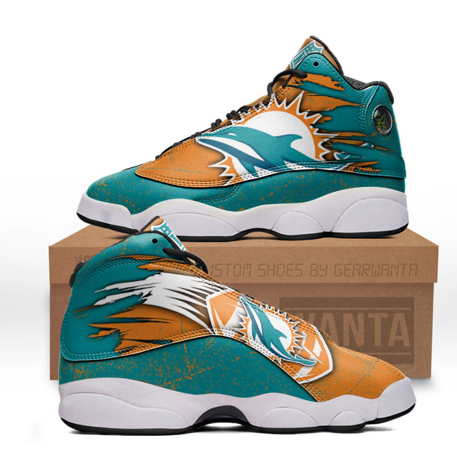 Miami Dolphins JD13 Sneakers Custom Shoes For Fans 1 - PerfectIvy