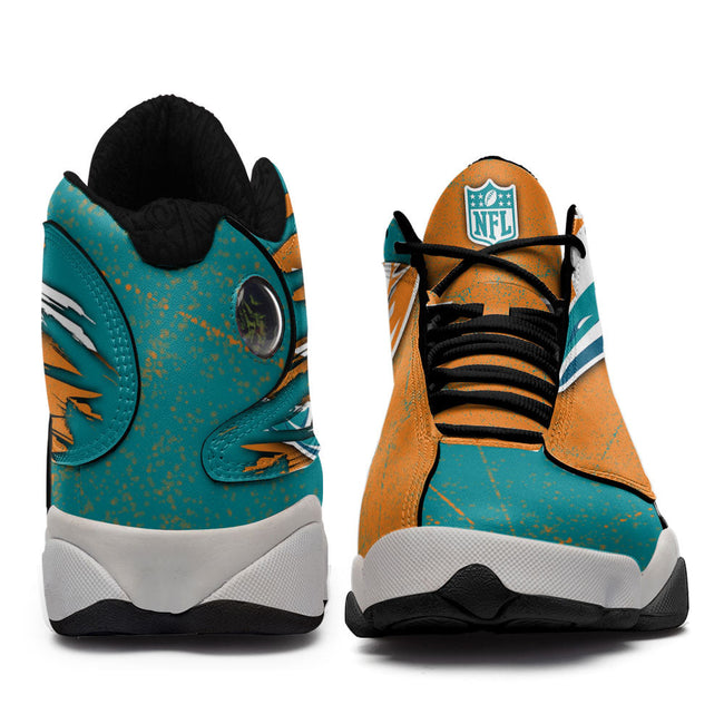Miami Dolphins JD13 Sneakers Custom Shoes For Fans 3 - PerfectIvy