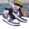 Minnesota Vikings Purple Helmet White Sneaker Shoes Custom 1 - PerfectIvy