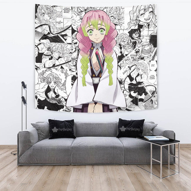Mitsuri Kanroji Tapestry Custom Demon Slayer Anime Manga Room Decor 2 - PerfectIvy