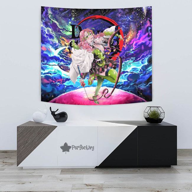 Mitsuri Kanroji Tapestry Custom Galaxy Demon Slayer Anime Room Decor 3 - PerfectIvy