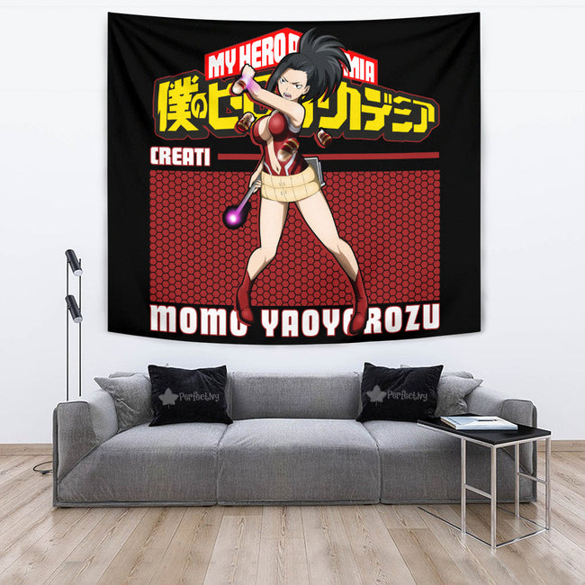 Momo Yaoyorozu Tapestry Custom My Hero Academia Anime Home Decor 2 - PerfectIvy