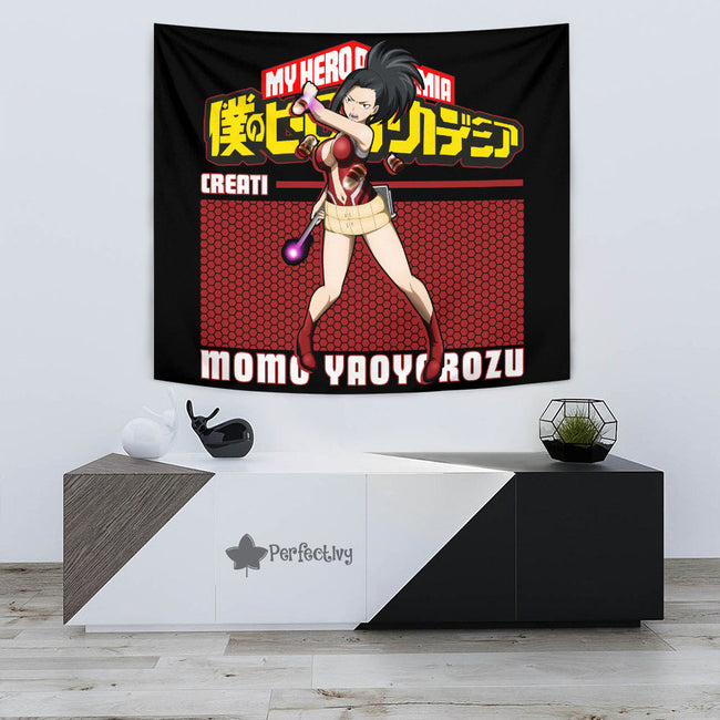 Momo Yaoyorozu Tapestry Custom My Hero Academia Anime Home Decor 3 - PerfectIvy