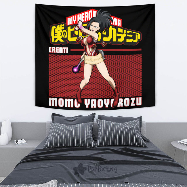 Momo Yaoyorozu Tapestry Custom My Hero Academia Anime Home Decor 4 - PerfectIvy