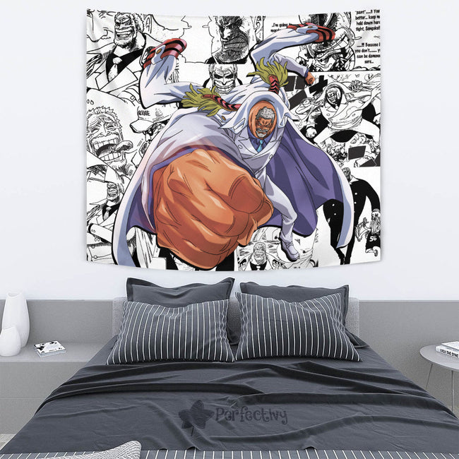 Monkey D. Garp Tapestry Custom One Piece Anime Manga Room Wall Decor 2 - PerfectIvy