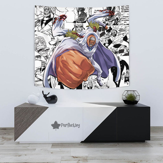 Monkey D. Garp Tapestry Custom One Piece Anime Manga Room Wall Decor 3 - PerfectIvy