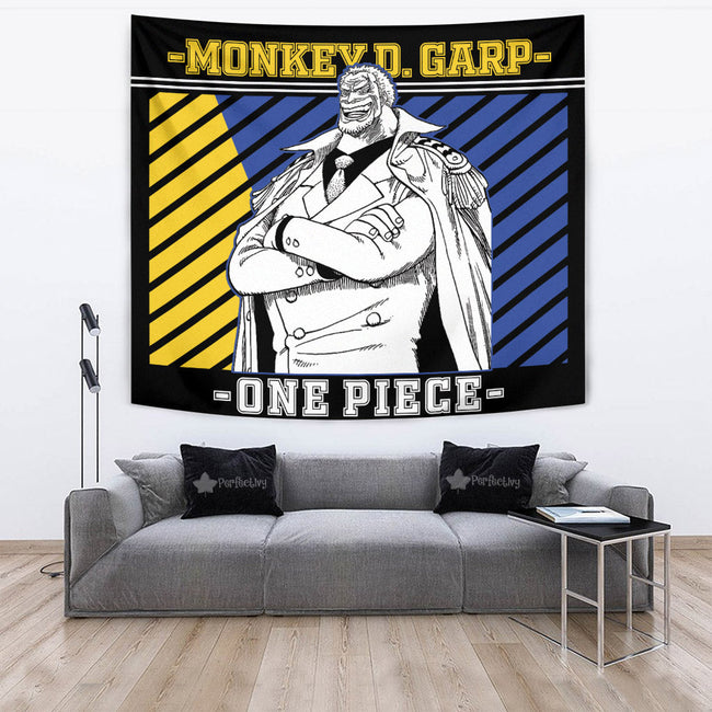 Monkey D. Garp Tapestry Custom One Piece Anime Room Wall Decor 4 - PerfectIvy