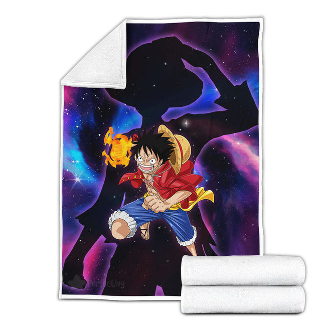 Monkey D. Luffy Blanket Fleece Galaxy One Piece Anime Bedding Room 4 - PerfectIvy