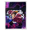 Monkey D. Luffy Gear 4 Blanket Fleece Galaxy One Piece Anime Bedding Room 3 - PerfectIvy