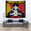 Monkey D. Luffy Tapestry Custom Manga Style One Piece Anime Room Decor 4 - PerfectIvy
