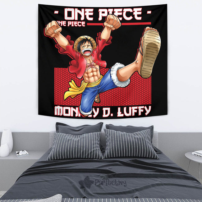 Monkey D. Luffy Tapestry Custom One Piece Anime Home Decor 4 - PerfectIvy