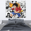Monkey D. Luffy Tapestry Custom One Piece Anime Manga Room Wall Decor 4 - PerfectIvy