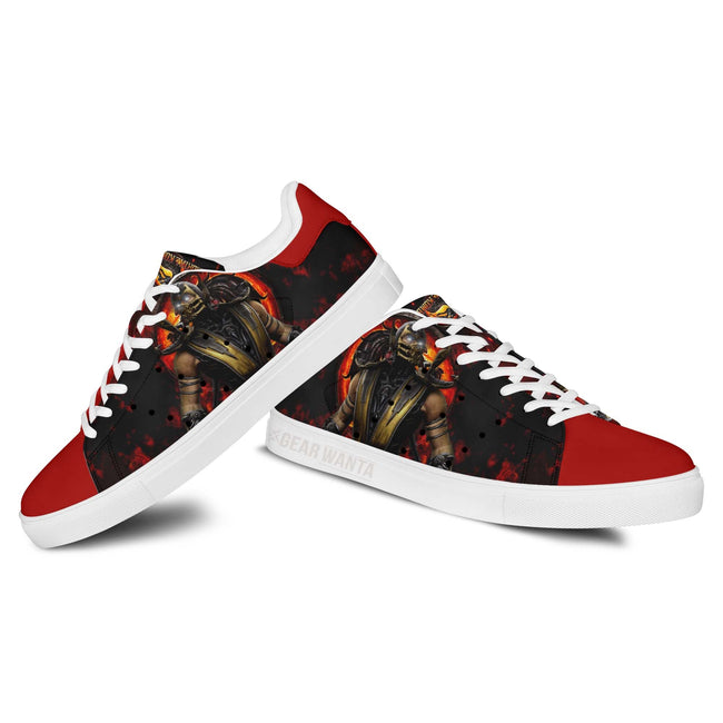 Mortal Kombat Scorpion Custom Skate Shoes For Fans 2 - PerfectIvy