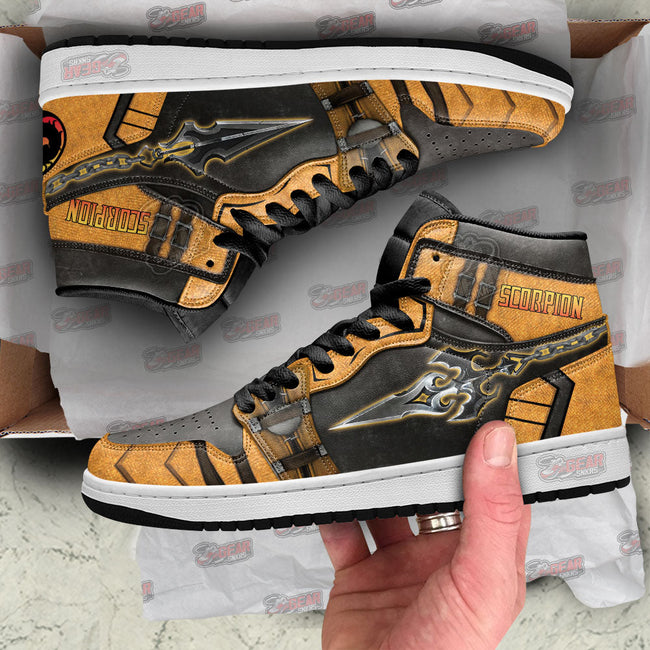 Mortal Kombat Sneakers Scorpion Kunai JD Sneakers Shoes Custom For Fans 2 - PerfectIvy