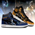 Mortal Kombat Sneakers Scorpion vs Sub-zero JD Sneakers Shoes Custom For Fans 3 - PerfectIvy