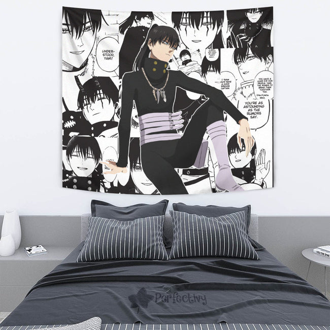 Nacht Faust Tapestry Custom Black Clover Anime Manga Room Wall Decor 4 - PerfectIvy