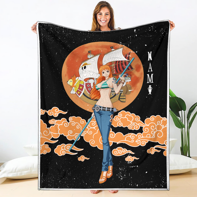 Nami Blanket Moon Style Custom One Piece Anime Bedding 1 - PerfectIvy