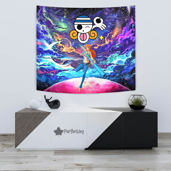 Nami Tapestry Custom Galaxy One Piece Anime Room Decor 3 - PerfectIvy