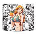 Nami Tapestry Custom One Piece Anime Manga Room Wall Decor 1 - PerfectIvy