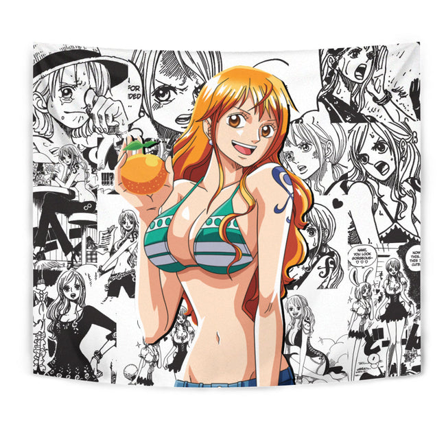 Nami Tapestry Custom One Piece Anime Manga Room Wall Decor 1 - PerfectIvy