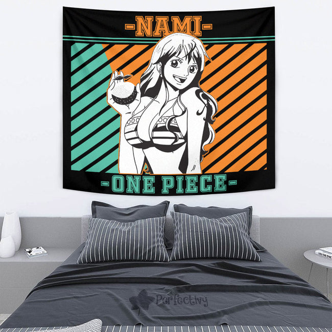 Nami Tapestry Custom One Piece Anime Room Wall Decor 2 - PerfectIvy