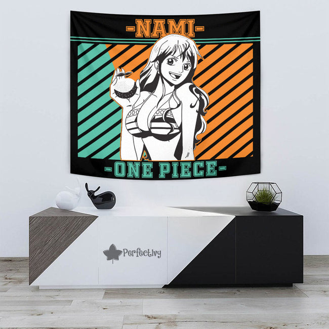Nami Tapestry Custom One Piece Anime Room Wall Decor 3 - PerfectIvy