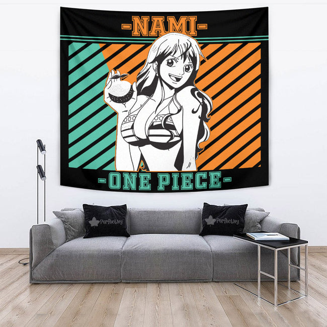 Nami Tapestry Custom One Piece Anime Room Wall Decor 4 - PerfectIvy