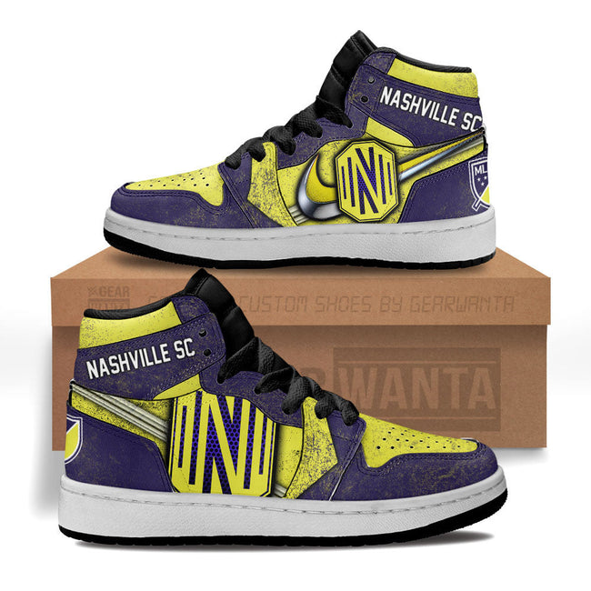 Nashville SC Kid JD Sneakers Custom Shoes For Kids 1 - PerfectIvy