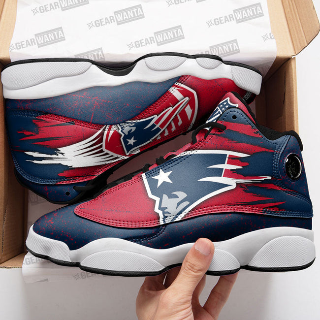 New England Patriots JD13 Sneakers Custom Shoes For Fans 1 - PerfectIvy