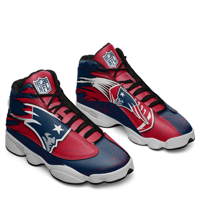 New England Patriots JD13 Sneakers Custom Shoes For Fans 2 - PerfectIvy