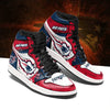 New England Patriots Red White Shoes Custom 1 - PerfectIvy
