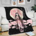 Nezuko Kamado Blanket Custom Moon Style Demon Slayer Anime Bedding 3 - PerfectIvy