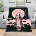 Nezuko Kamado Blanket Custom Moon Style Demon Slayer Anime Bedding 4 - PerfectIvy