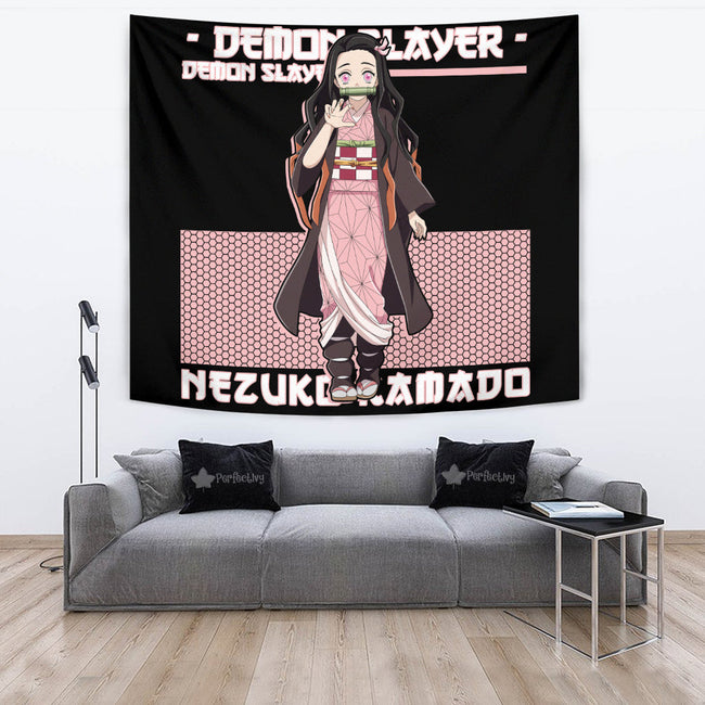 Nezuko Kamado Tapestry Custom Demon Slayer Anime Home Decor 2 - PerfectIvy
