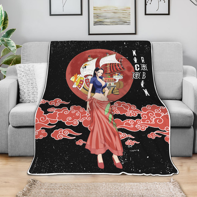 Nico Robin Blanket Moon Style Custom One Piece Anime Bedding 4 - PerfectIvy